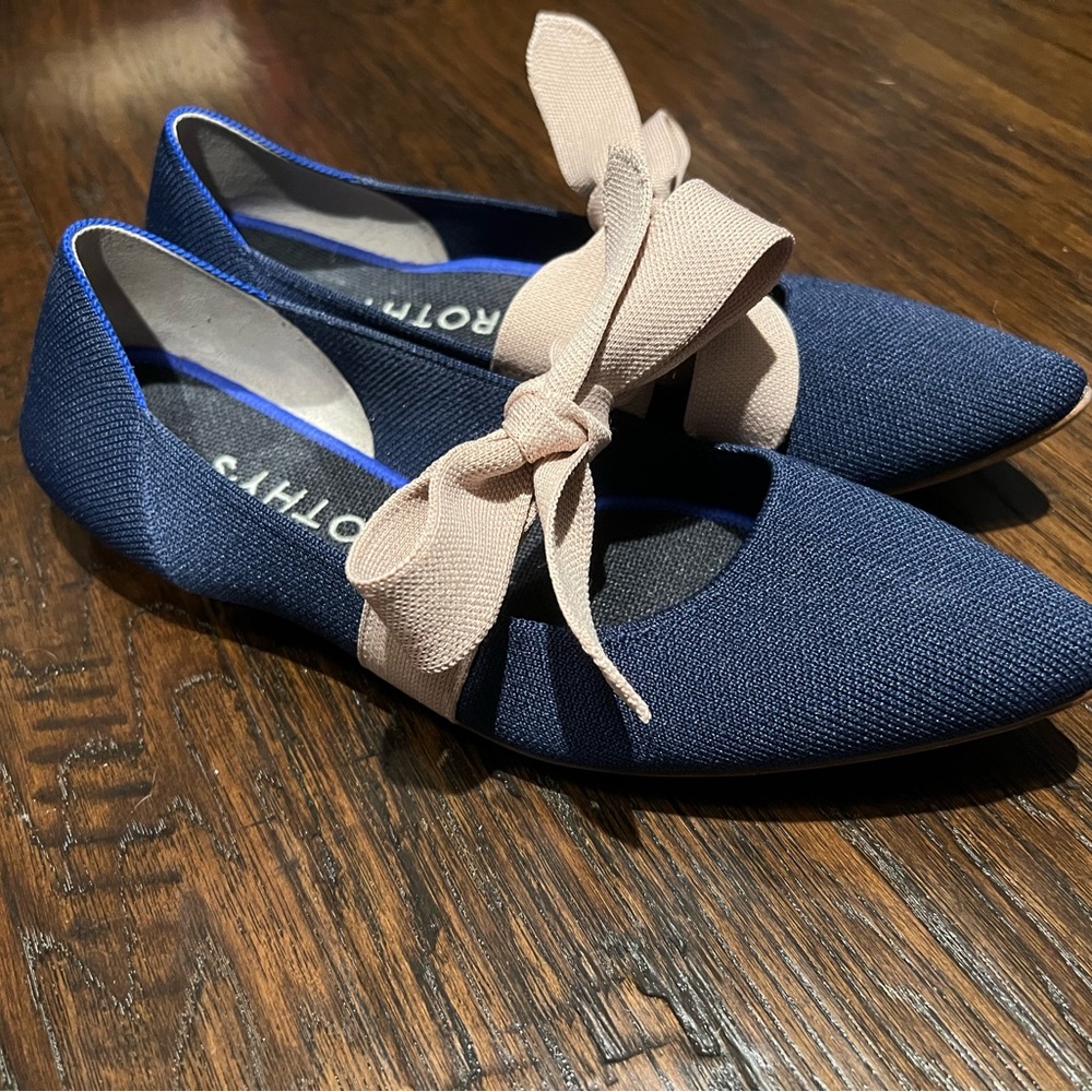 Rothy’s navy Mary janes